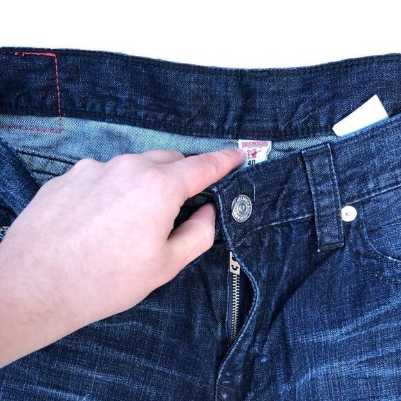Brand New True Religion Jeans Size 40 SKINNY Blue - Picture 3 of 10